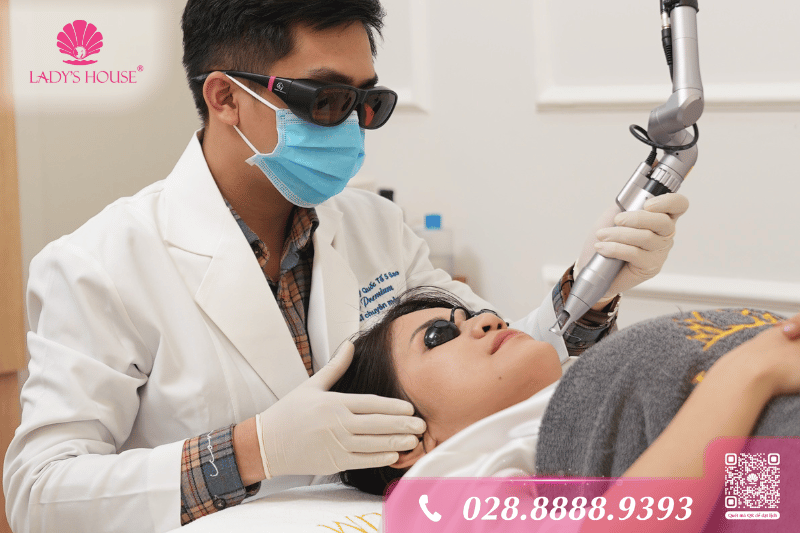 trị thâm mụn laser pico